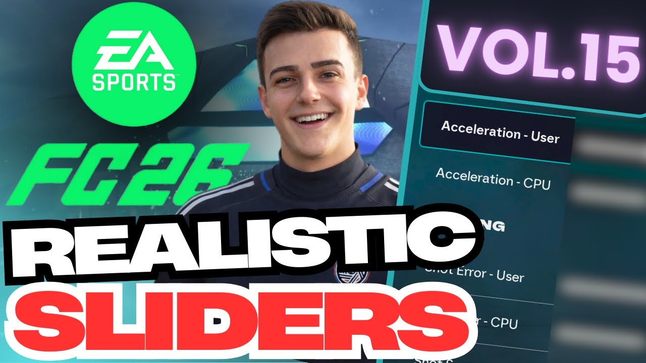 ‼️ОБНОВЛЕНО‼️ Реалистичные ползунки и настройки для FC26!