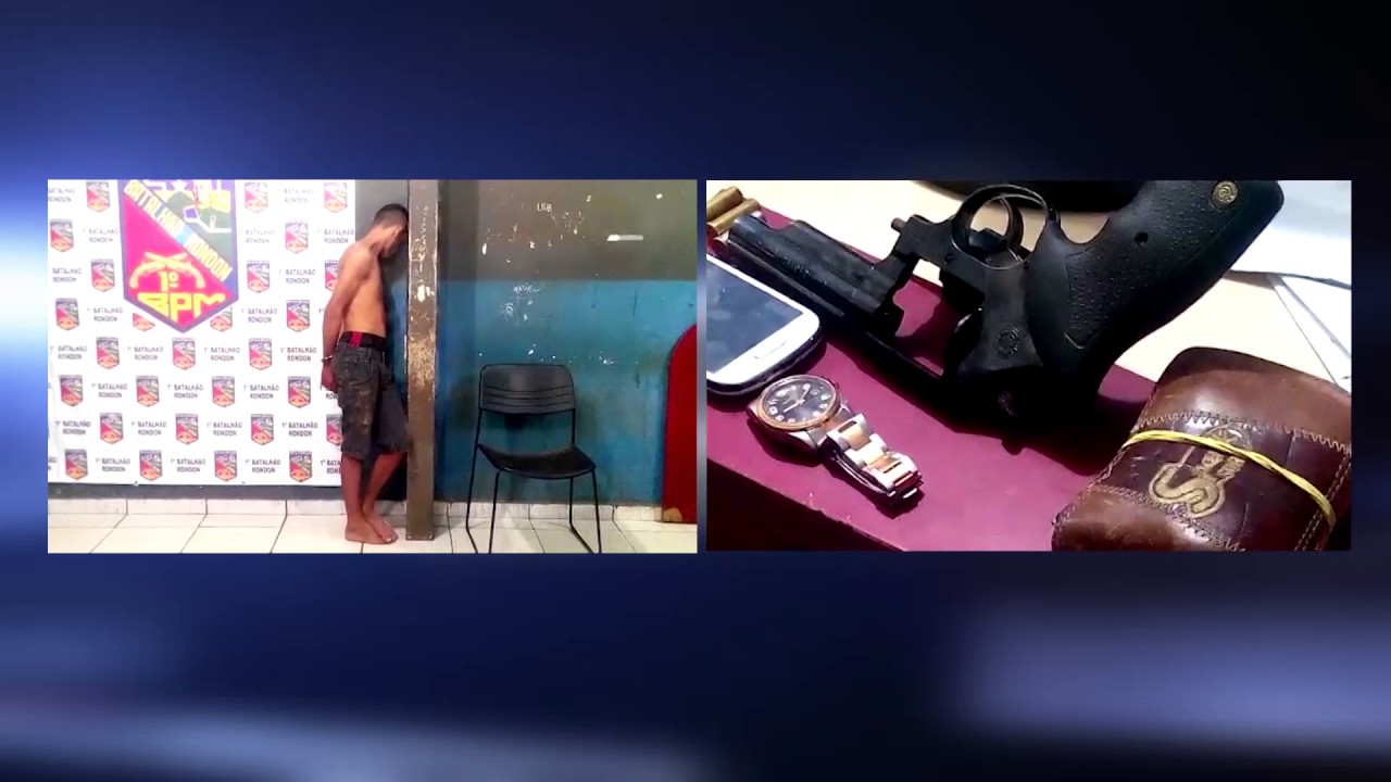 UM É DETIDO E MENOR LEVA TIRO NA PERNA APÓS ASSALTO