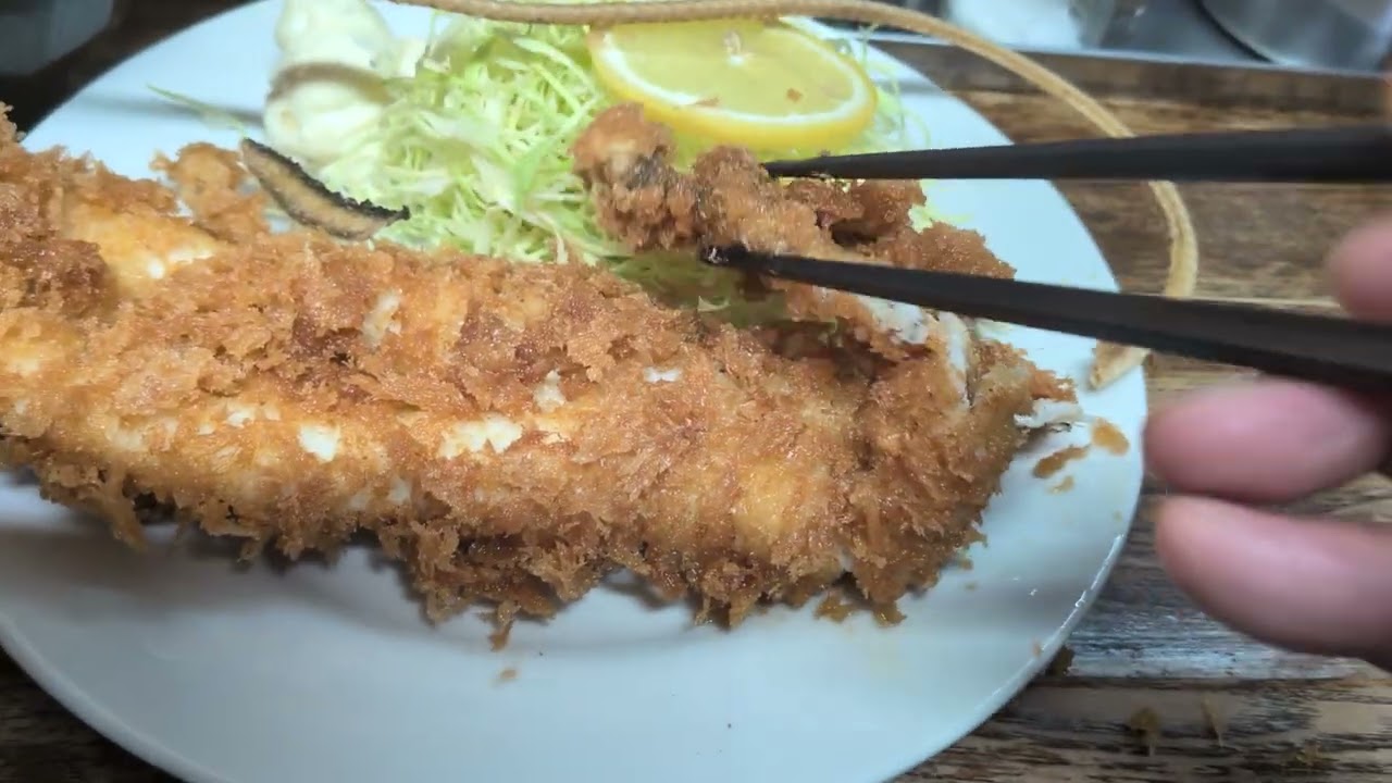 あなごフライ定食　味よし　#あなごフライ #味よし #八王子味よし #デカ盛り #八王子デカ盛り #八王子市中野町 #工学院大学 #たまには長いものでも食べようか　202602