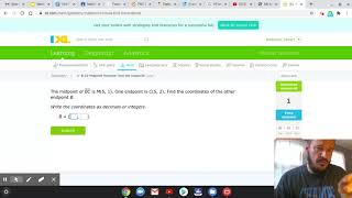 Geometry IXL B10 (Forst): Midpoint formula: find the endpoint
