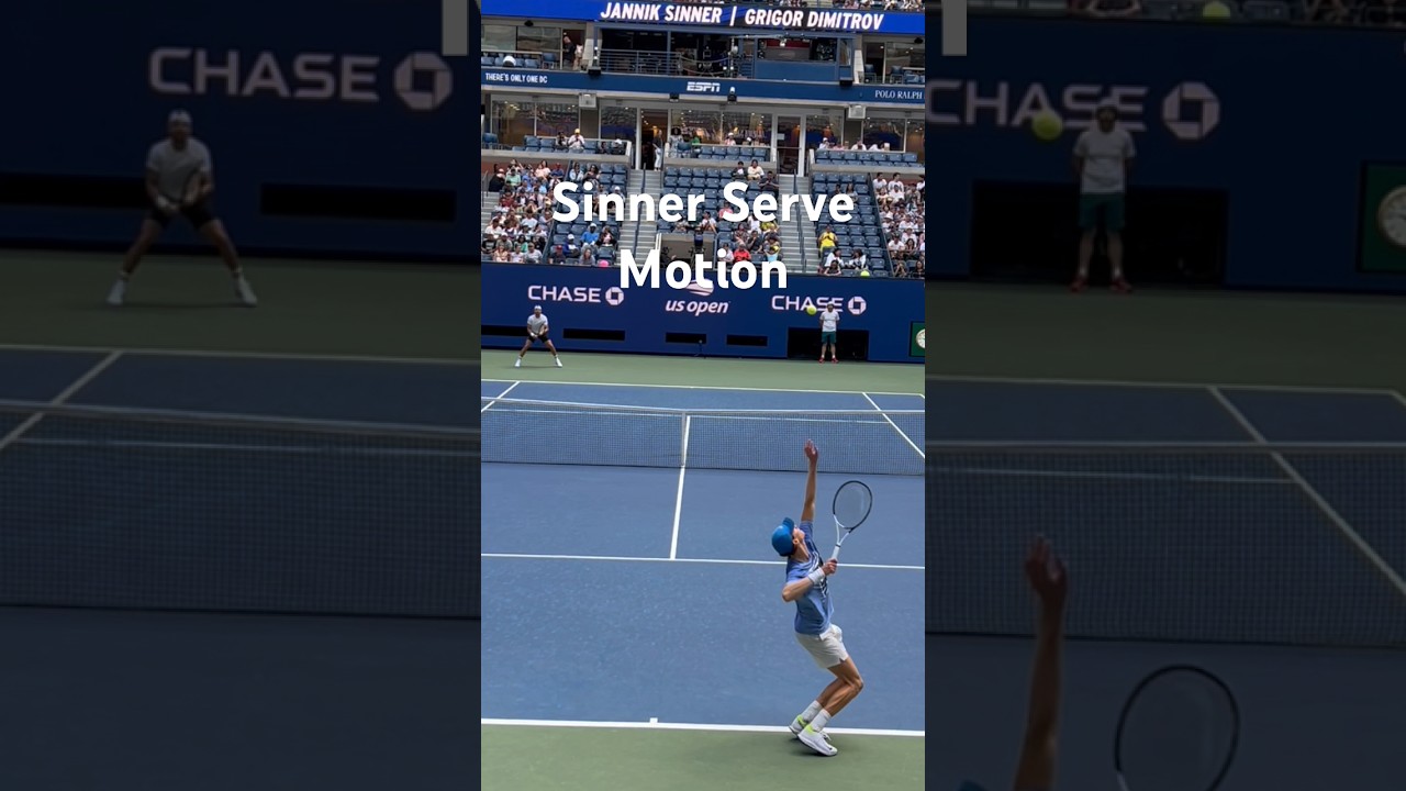 Effortless: Sinner’s Serve (With Slow Motion)❤️