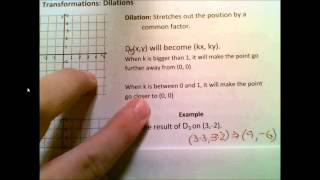 Transformations- Dilations