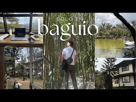 solo in BAGUIO 🌲 | visiting mirador ecopark, cafe hopping, more food trips...  ☕️🍗🍳🗻⛩️