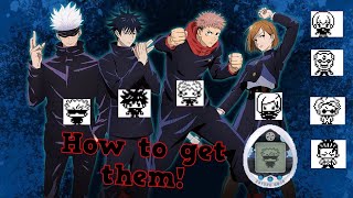 Jujutsu Kaisen Tamagotchi Tutorial. How to get Yuji, Megumi, Nobara and Gojo!