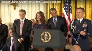 Bill & Melinda Gates Presidential Medal of Freedom 2016