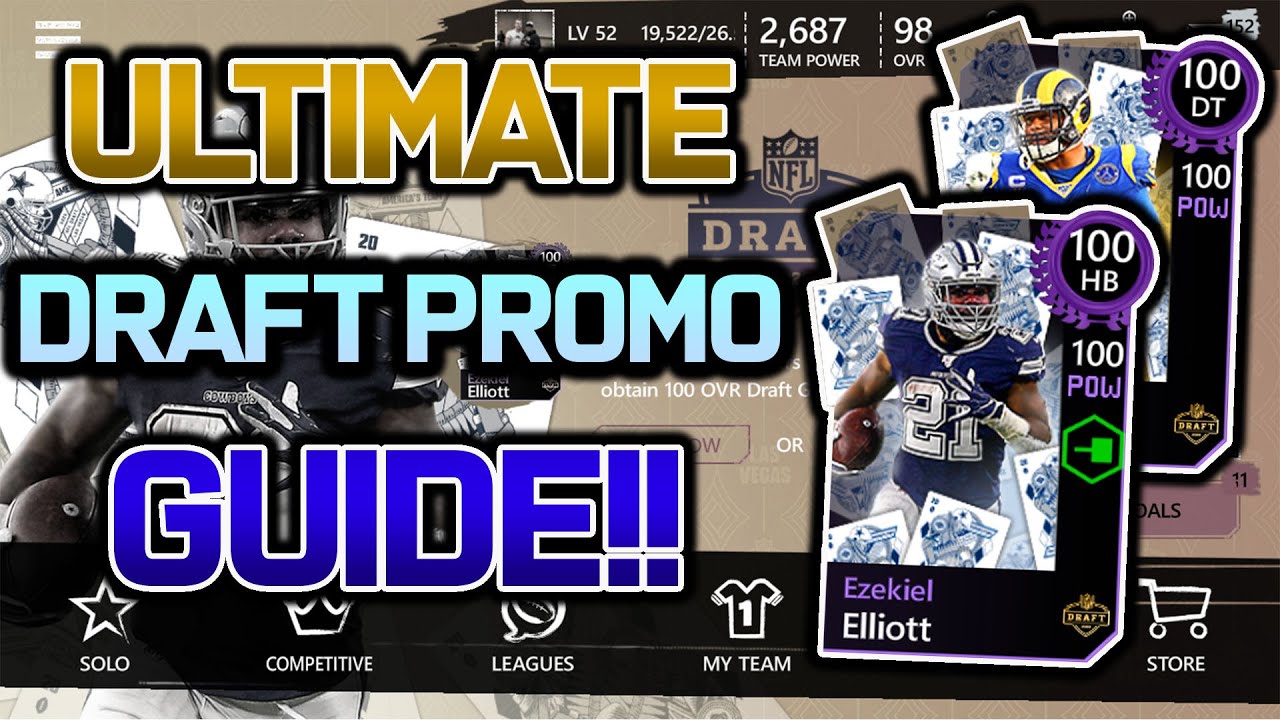 DRAFT PROMO ULTIMATE GUIDE/OVERVIEW! | MADDEN MOBILE 20