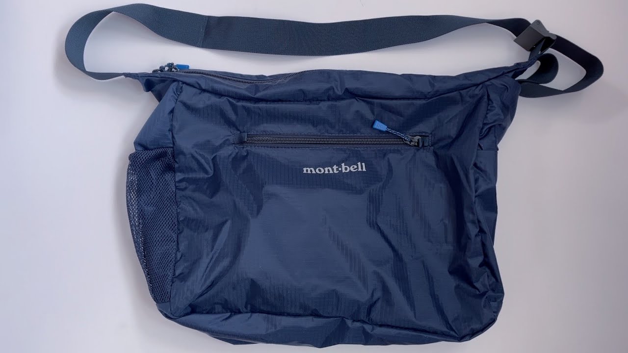 Montbell Pocketable Light Shoulder Bag Medium - YouTube