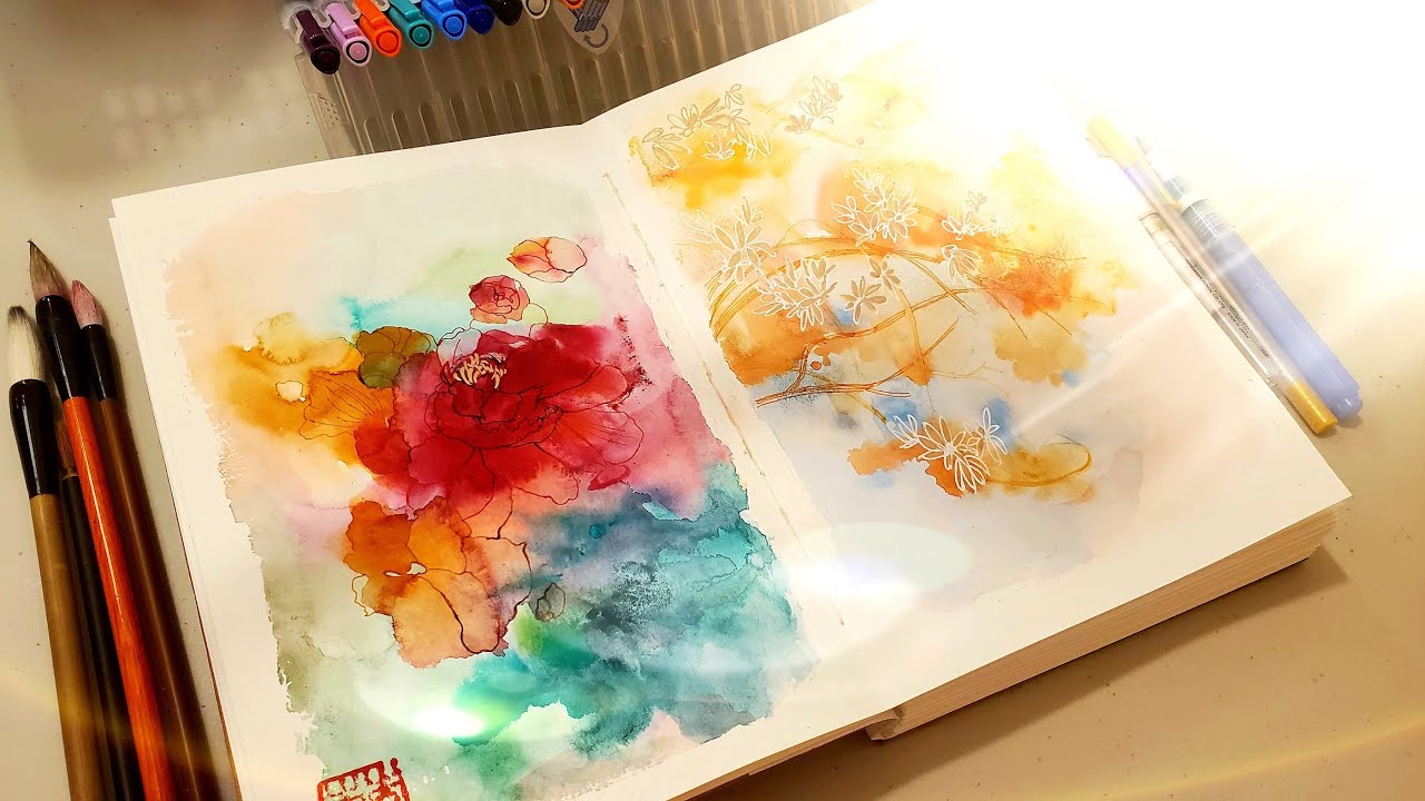 Abstract Watercolor Painting techniques 15Easy&Satisfying YouTube