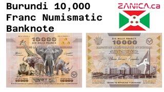 2025 Burundi 10,000 Franc Numismatic Banknote