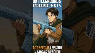 AOT Levi Suit + M16 Glacier = Wipe Squad 😎 | BGMI Short