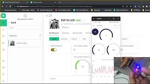 blynk 2.0 led control | IoT  LED Control and Sensor Data update-Part 2 ||  iot projects on esp 32