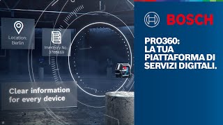 Bosch Professional PRO360: La tua piattaforma di servizi digitali