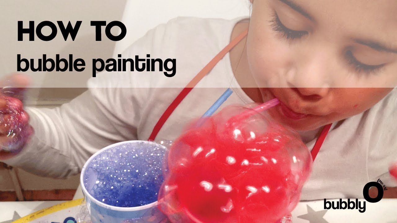 How to bubble painting (that really works!) YouTube