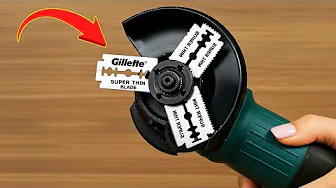Secret uses of angle grinders and Gillette razors that billions of people don't know!