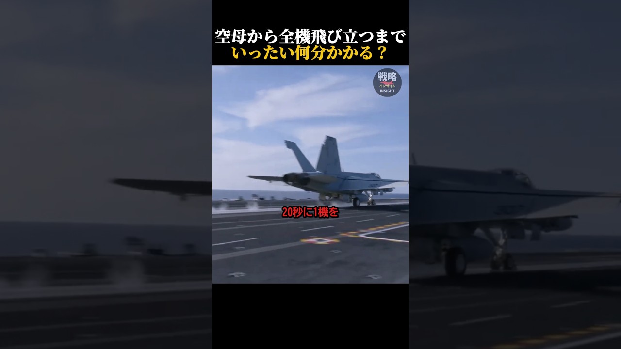 空母から全機飛び立つまで、いったい何分かかる?