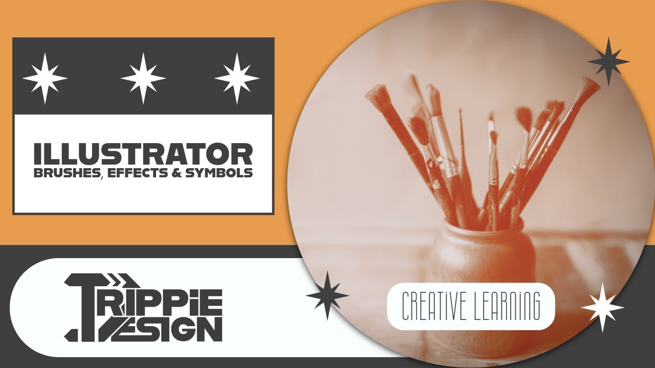 Кисти, эффекты и символы в Illustrator | Персонализация с Trippie Design