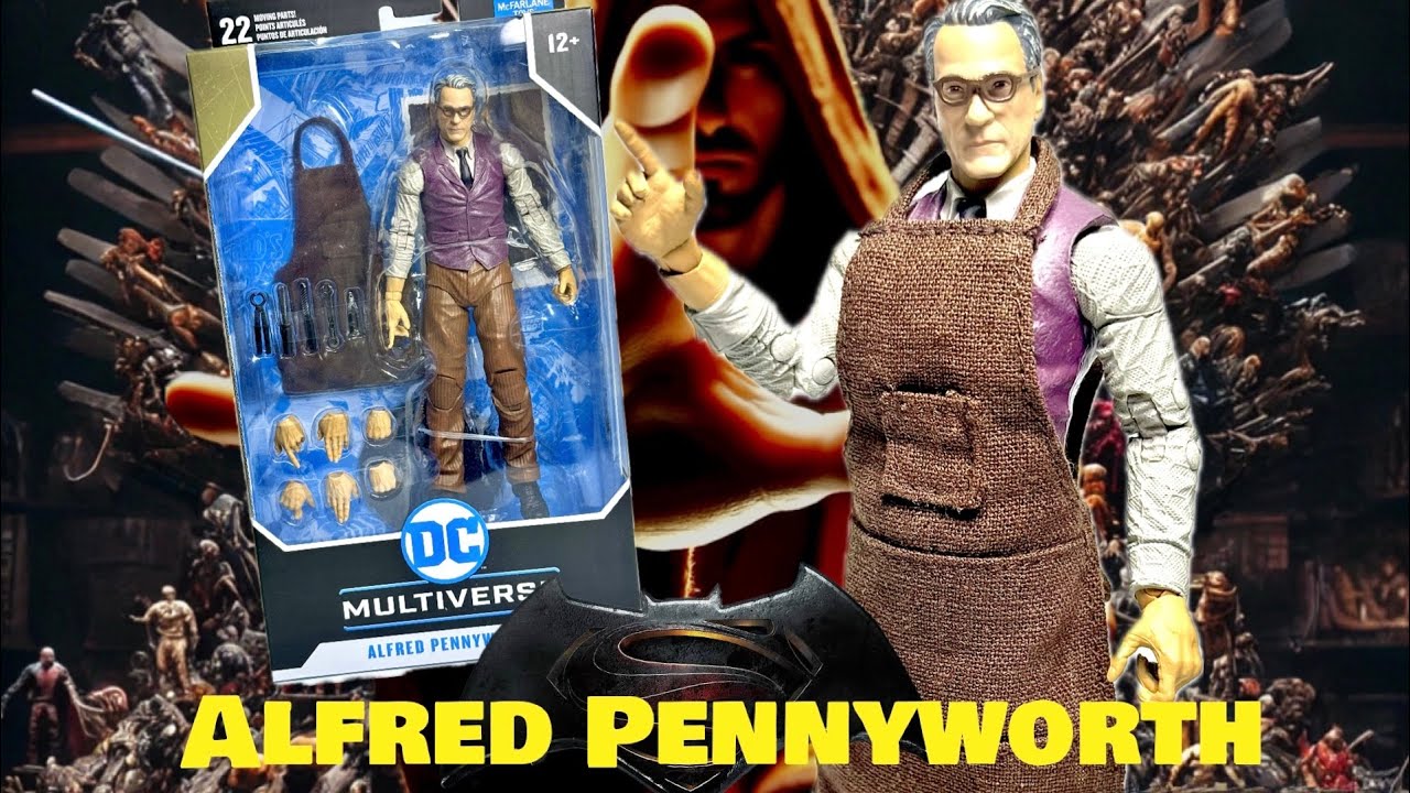 Toy Unboxing Review and Comparison: Alfred Pennyworth (Batman v Superman) Mcfarlane DC Multiverse