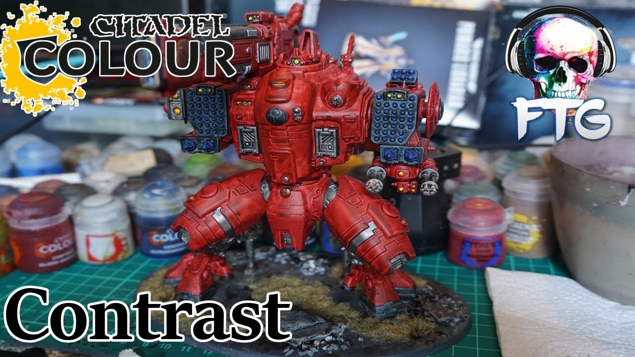 Citadel Contrast Paint on a XV128 Tau Stormsurge YouTube