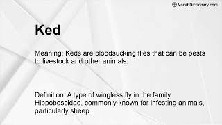 Ked Meaning