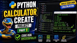 Python Se Calculator Kaise Banaye 🔥 | Python Calculator Project Part 1