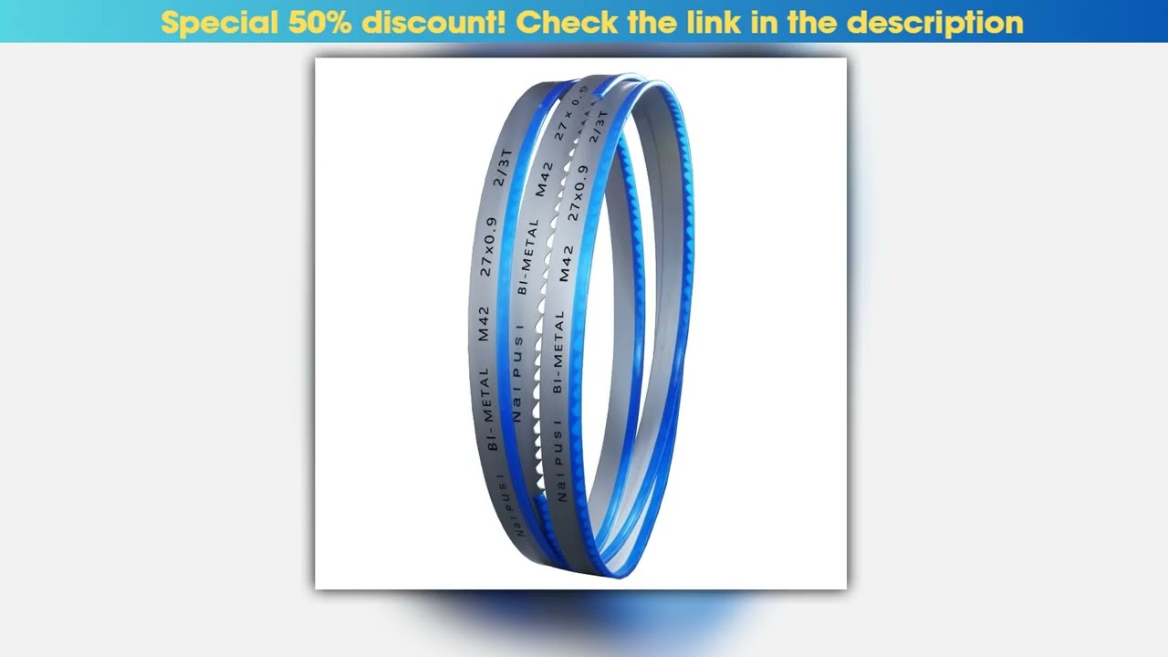 Band Saw Blade Length Customized 29083810mmx 27mm X 09mm BiMetal Band Saw Blade for Cutting Metal