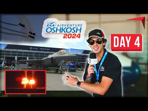 EAA Airventure Oshkosh 2024 Day 4 | Walkaround ft. Night Airshow Explosions