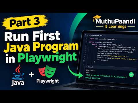 Part3 Create Run Debug FirstJavascriptProgram #java ₹#javaprogramming #javatutorial #playwrights