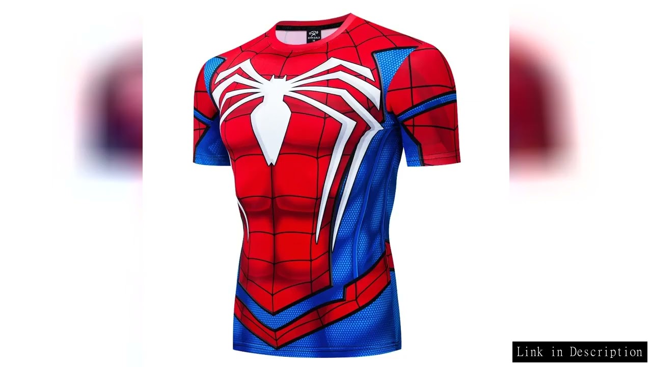 New Superhero 3D Printed T Shirt Men Compression Short Sleeve Cosplay Costume Shirts Fitness Tops Se