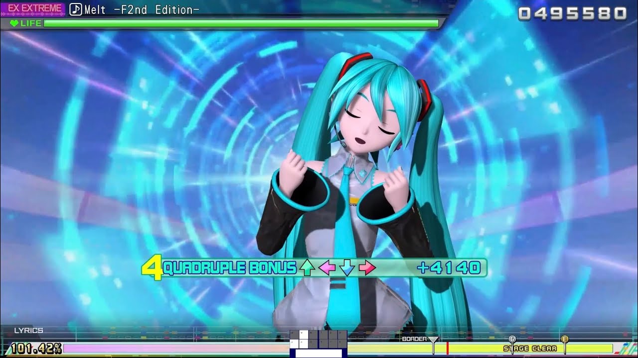 Hatsune Miku Melt F2nd Edition Project Diva Mega Mix+ Mod [8 ★ EX Extreme Perfect]