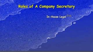 The Prestigious Company Secretary Course.avi