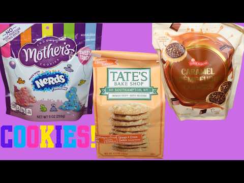 Mother’s Cookies w/ Nerds Candy, Tate’s Bake Shop Orange & Cream, Griesson Caramel Fudge Cookies thumbnail