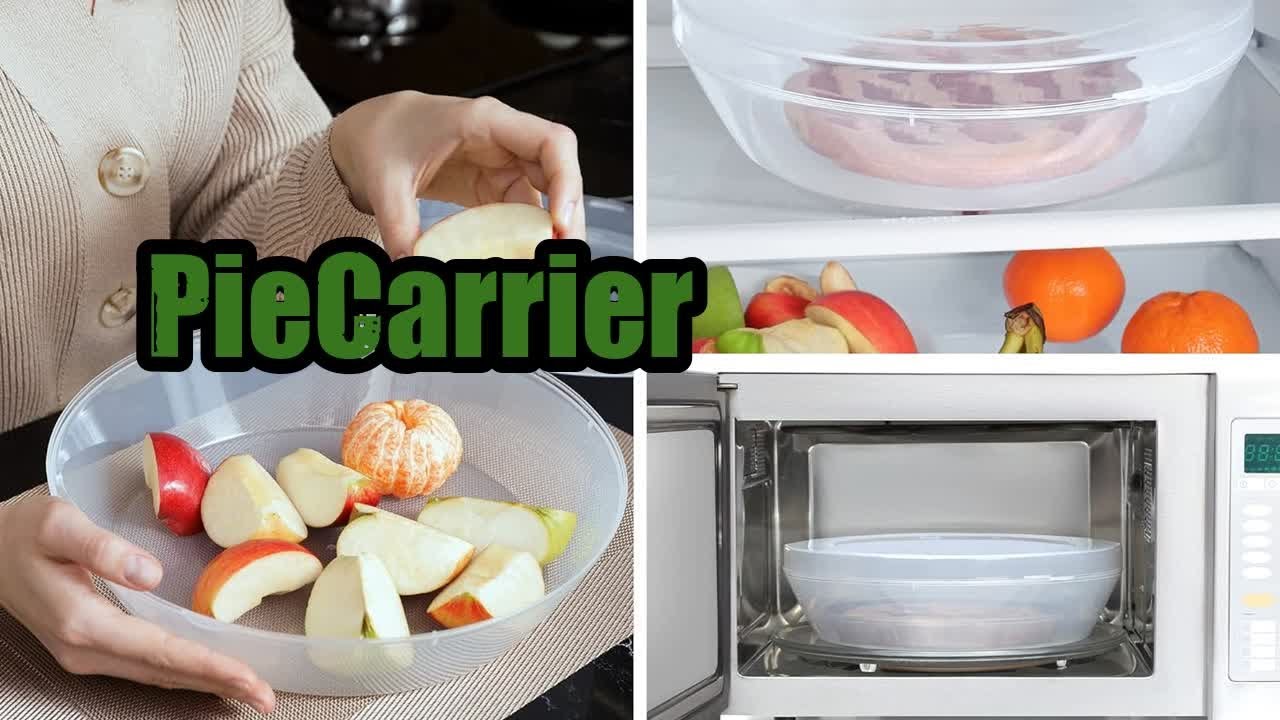 Review Plastic Pie Carrier with Lid BPA Free, Lightweight, Airtight, and Washable