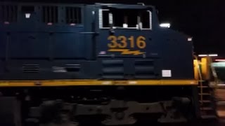 [CSX]3316 GE ET44AH & GE ES44AH Leads Q034-16 With Loud Hybrid K5HLL-R2 In Fay NC & Long Train