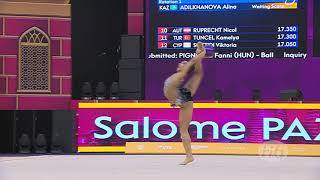 2019 Rhythmic Worlds, Baku (AZE) – Salome PAZHAVA (GEO), qualifications Ball