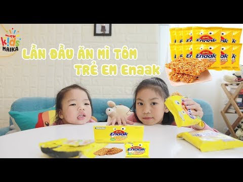Video Lần đầu ăn Mì Tôm Trẻ Em Enaak extra Snack - youtube