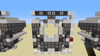 MINECRAFT CHALLENGE: Circular Piston Door (100 blocks) [tutorial]