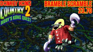 Donkey Kong Country 2: Diddy's Kong Quest - Bramble Scramble - 23.70 (Personal Best)