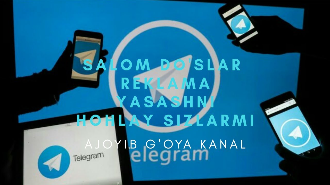Telegramda reklama yasash rasm, video ,gif o'rganish - YouTube