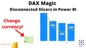 DAX Magic - Disconnected Slicers in Power BI. Example for changing the currency