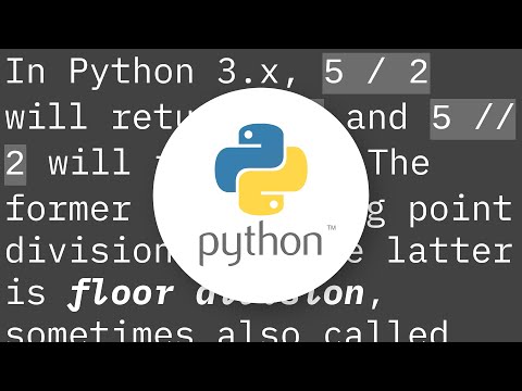 What is the difference between '/' and '//' when used for division?