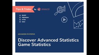 Advanced Statistics - Discover Game statistics views