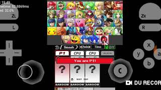 3DS emulator on android - custom build - super smash bros 3D screenshot 5