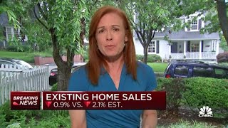 Existing home sales fell in May, the fourth month in a row