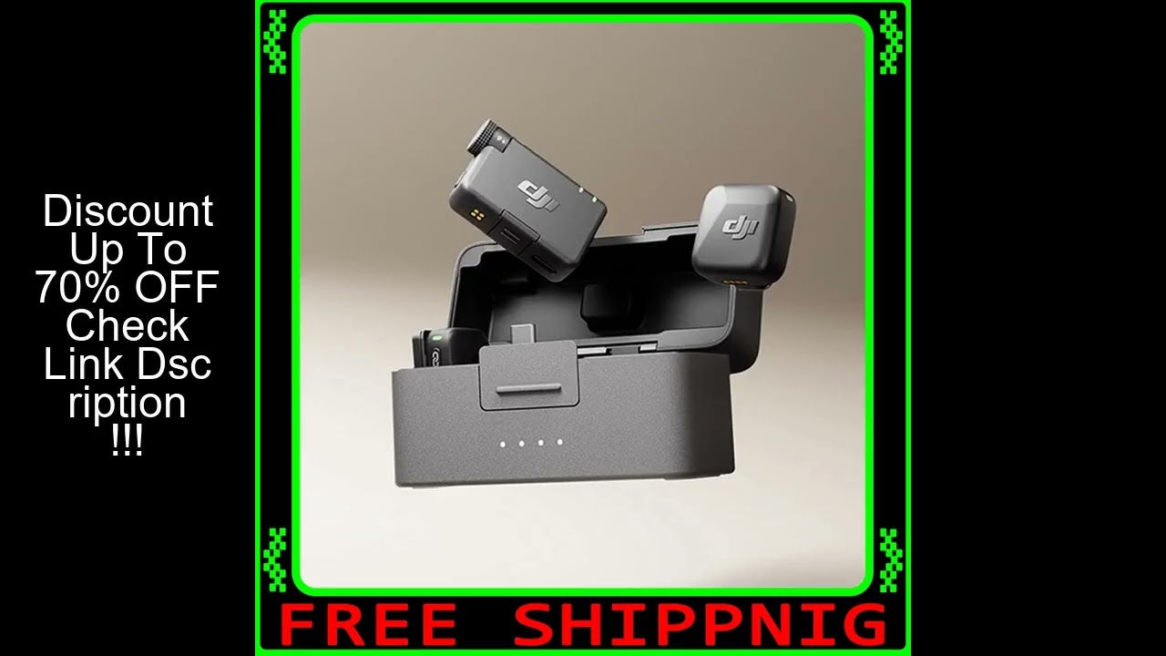 DJI Mic Mini 2TX 1RX add Charging Case Two-Level Active Noise Cancelling 48-Hour Operation High-Qual