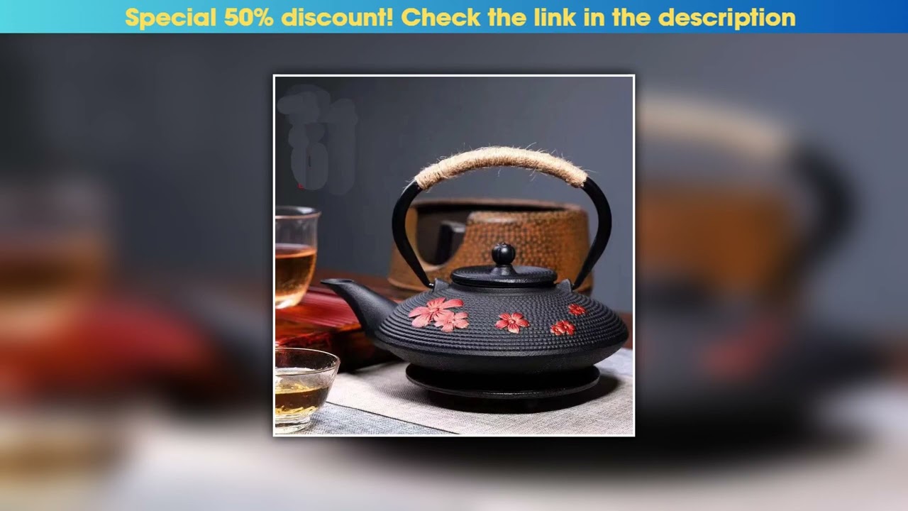 Today Only 700ml Handmade Iron Pot, Classical Cast Iron Home Water Pot, Health Preservation Home Te