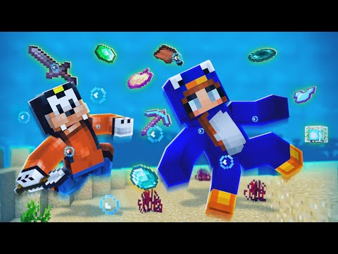 ¡Pasamos MINECRAFT pero NADAR me da ITEMS OP! 😱🌊 MINECRAFT EXTREMO con Betoffy