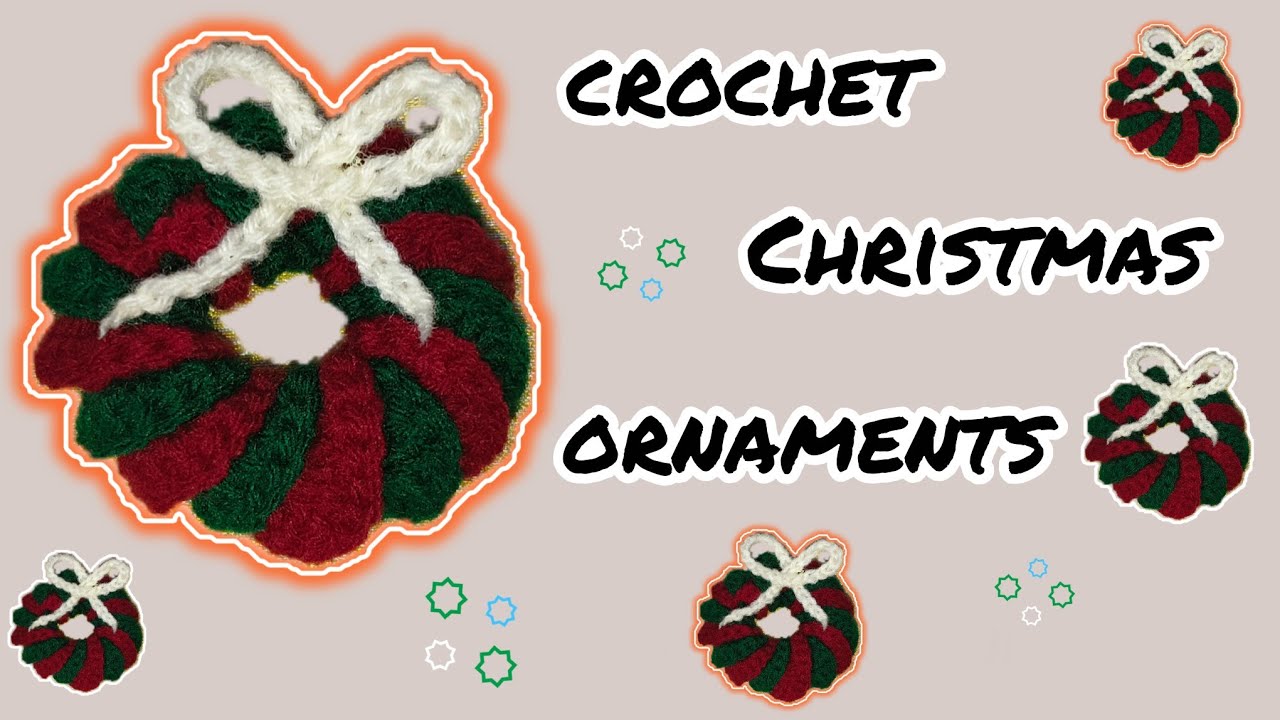Crochet Christmas ornaments | crochet ornaments tutorial 