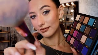 ASMR Doing Your Makeup FULL Glam Roleplay 😍 ~ layered sounds and face brushing for sleep