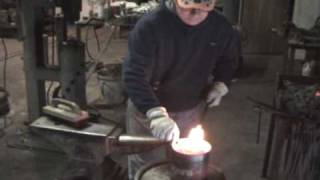 damascus from billet to blade part 1.wmv