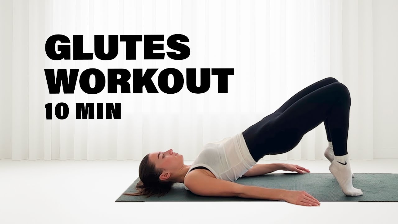 10 MIN GLUTES WORKOUT - no jumping, no equipment - YouTube